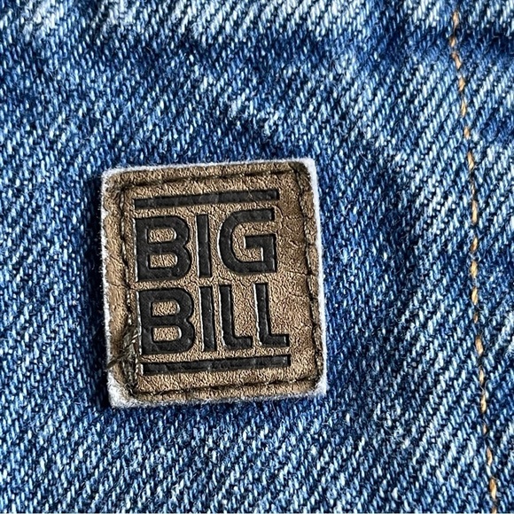 Big Bill Men’s Fleece Lined Work Denim Jeans Size 38x32 Blue Cold Weather Warm - Picture 9 of 9